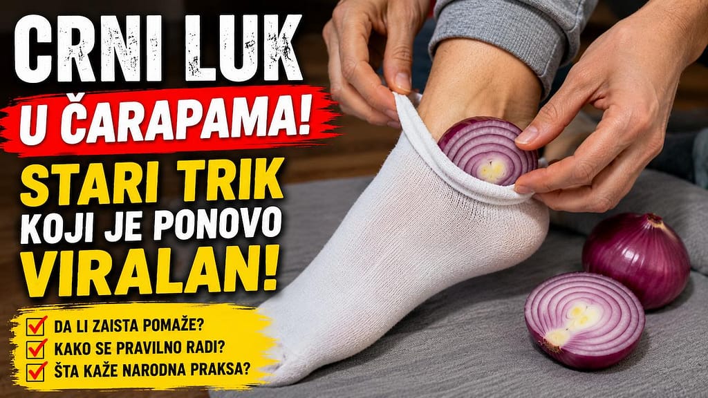 Crni luk u čarapama – stari narodni trik koji je ponovo viralan