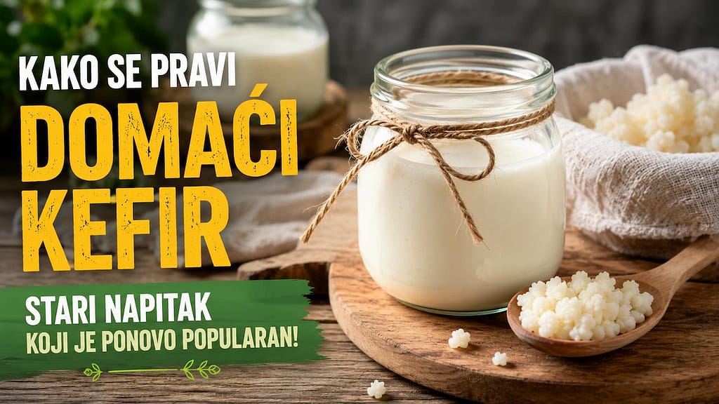 kako se pravi domaći kefir u staklenoj tegli