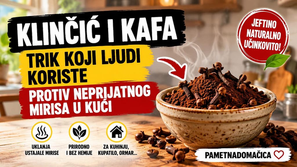 Klinčić i kafa kao prirodni trik protiv neprijatnog mirisa u kući