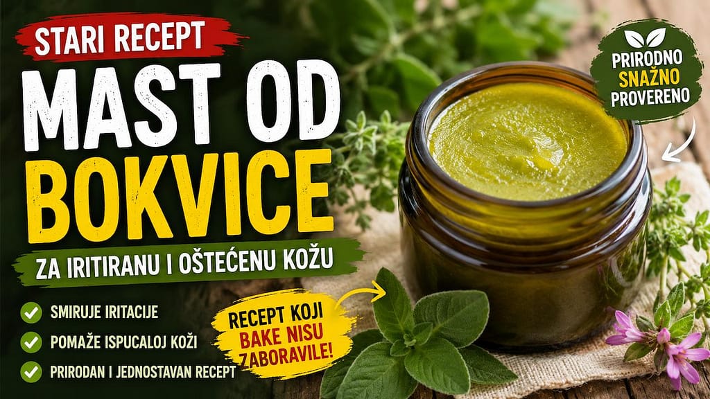 Mast od bokvice za iritiranu i oštećenu kožu
