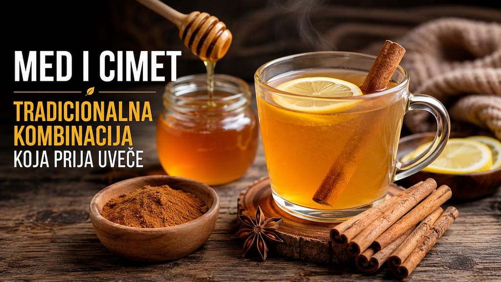 Topao napitak sa medom i cimetom u večernjoj atmosferi