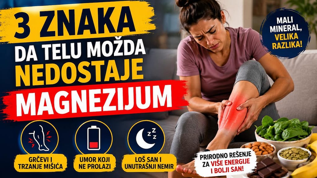 Nedostatak magnezijuma - umor, grčevi i loš san