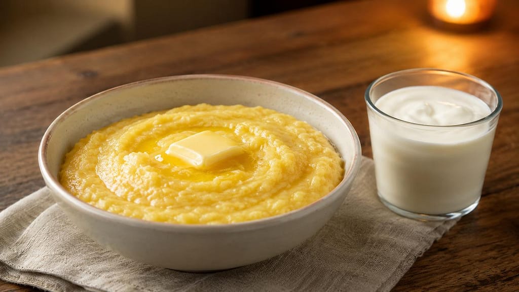 palenta i jogurt uveče kao jednostavna domaća večera