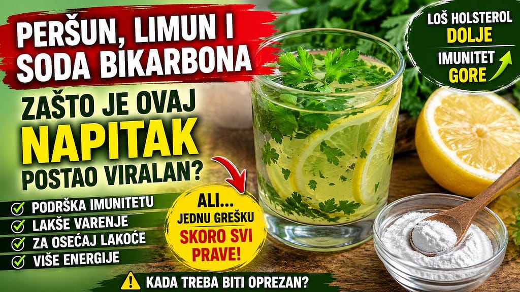 Peršun limun i soda bikarbona kao domaći napitak
