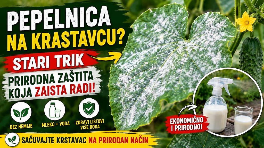Prirodna zaštita krastavca od pepelnice u domaćoj bašti