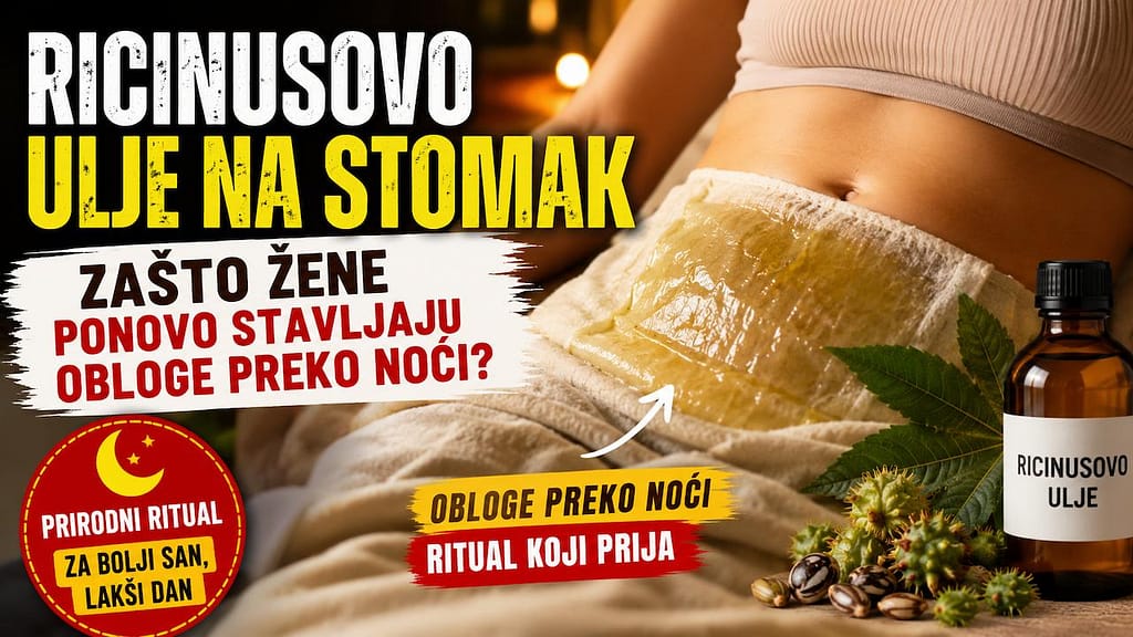 Ricinusovo ulje na stomak i večernja obloga preko noći