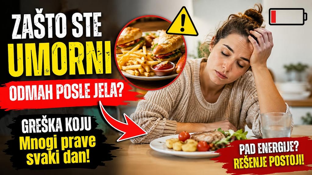 Umor posle jela i pad energije nakon obroka
