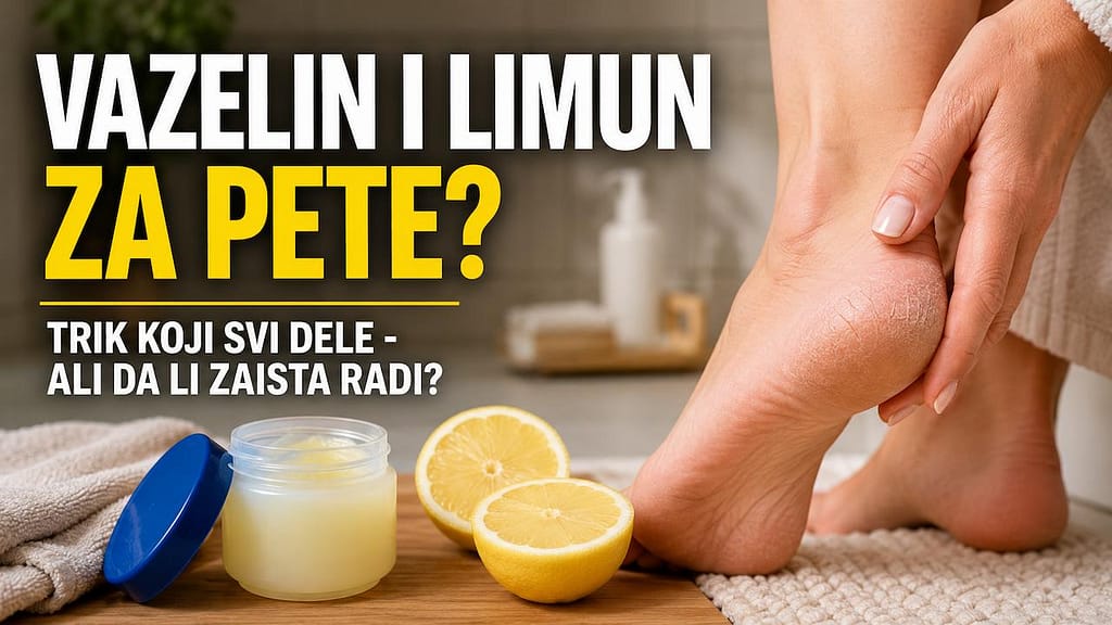 Vazelin i limun za pete - viralni trik za negu suvih i ispucalih peta