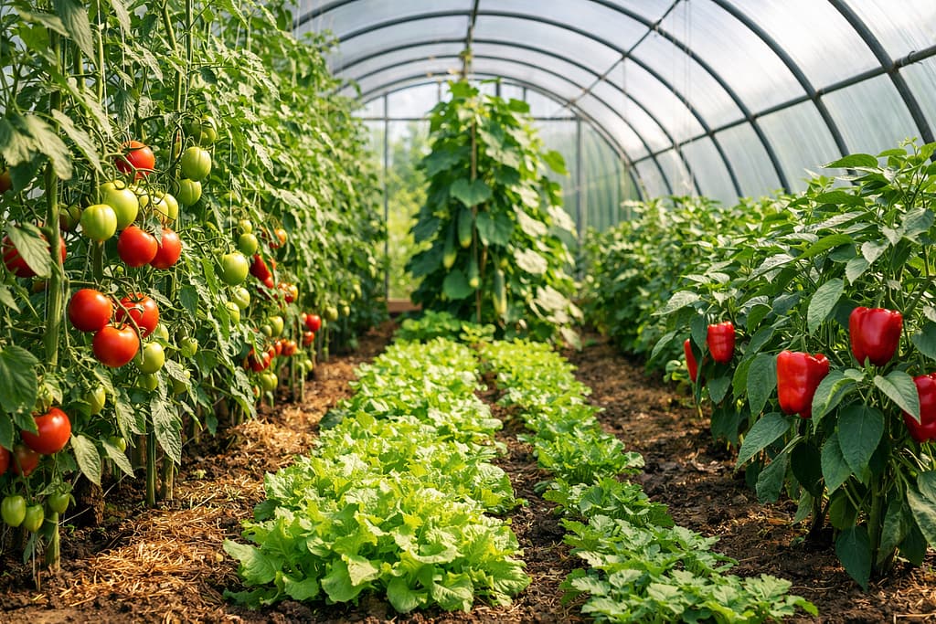 uzgoj povrća u plasteniku paradajz paprika krastavac
