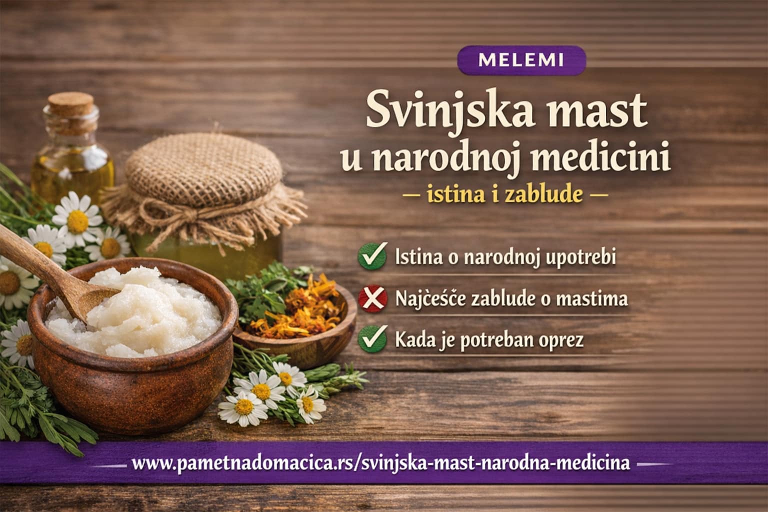 Svinjska mast u narodnoj medicini i razlika u odnosu na guščiju mast