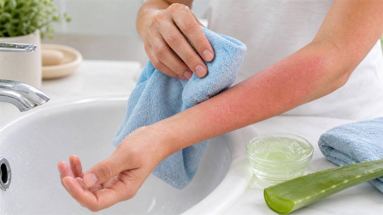 Hlađenje kože pre nanošenja aloe vere posle sunca